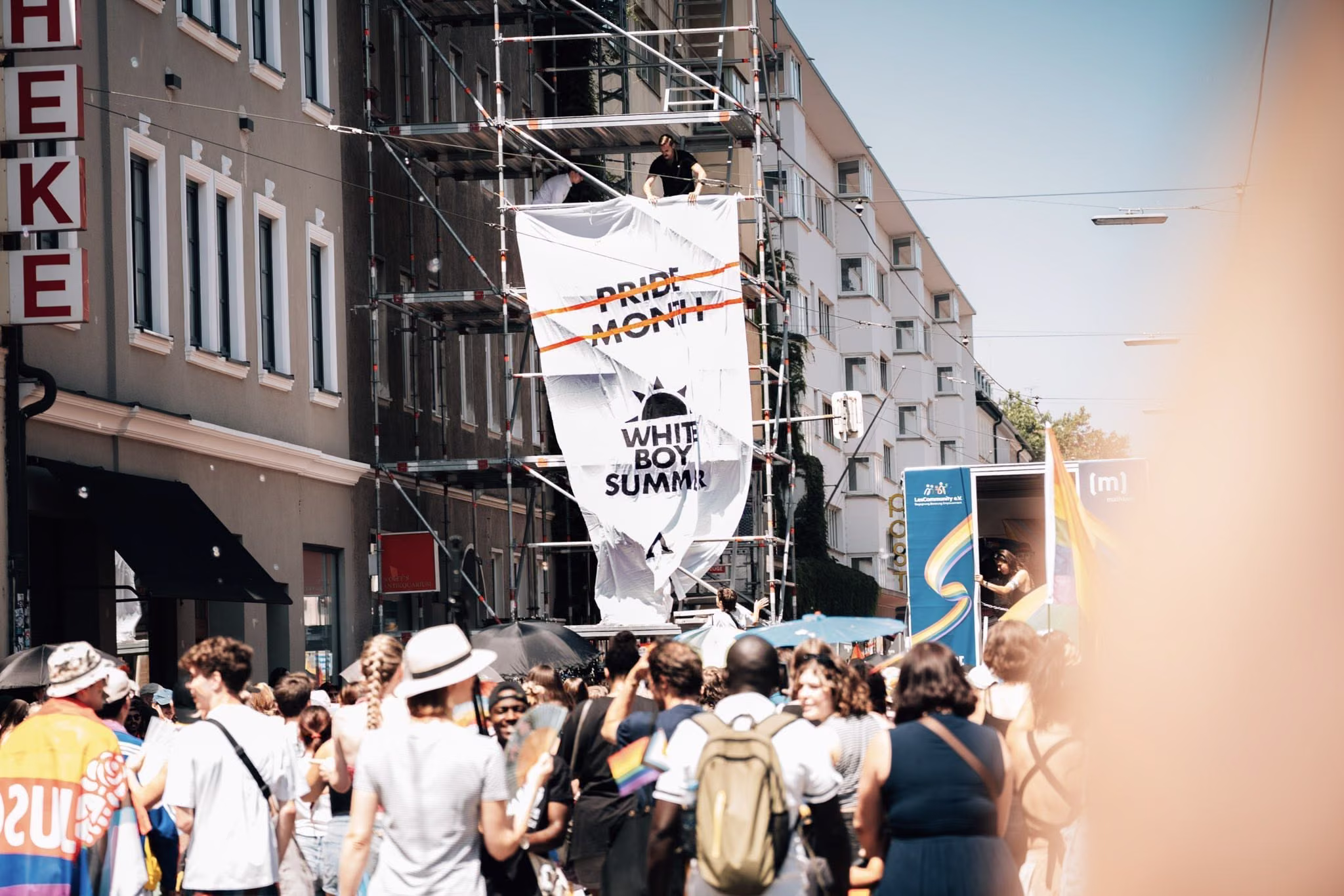 Aktivisten beim CSD in München.